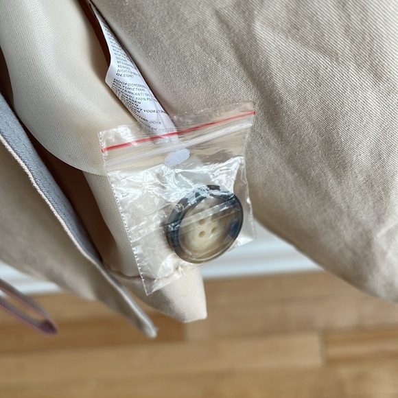 NWT Nasty Gal Colourblock Double Breasted BeltedTrench Coat Size 10 - Picture 13 of 13